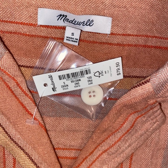 Madewell Button up NWT - Picture 7 of 7